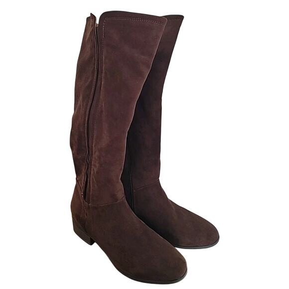 NWT Universal Thread Brielle Tall Riding Boots Brown 9 MSRP $39.99 - Picture 1 of 6